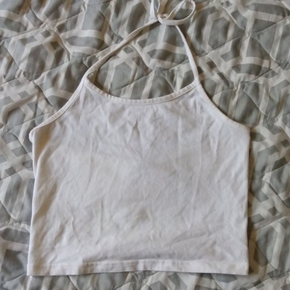 White Halter top